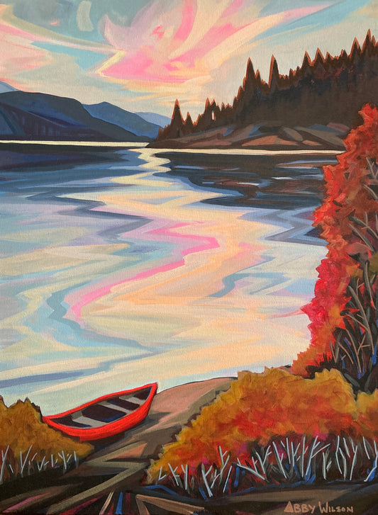 Taghum Canoe - Original Painting