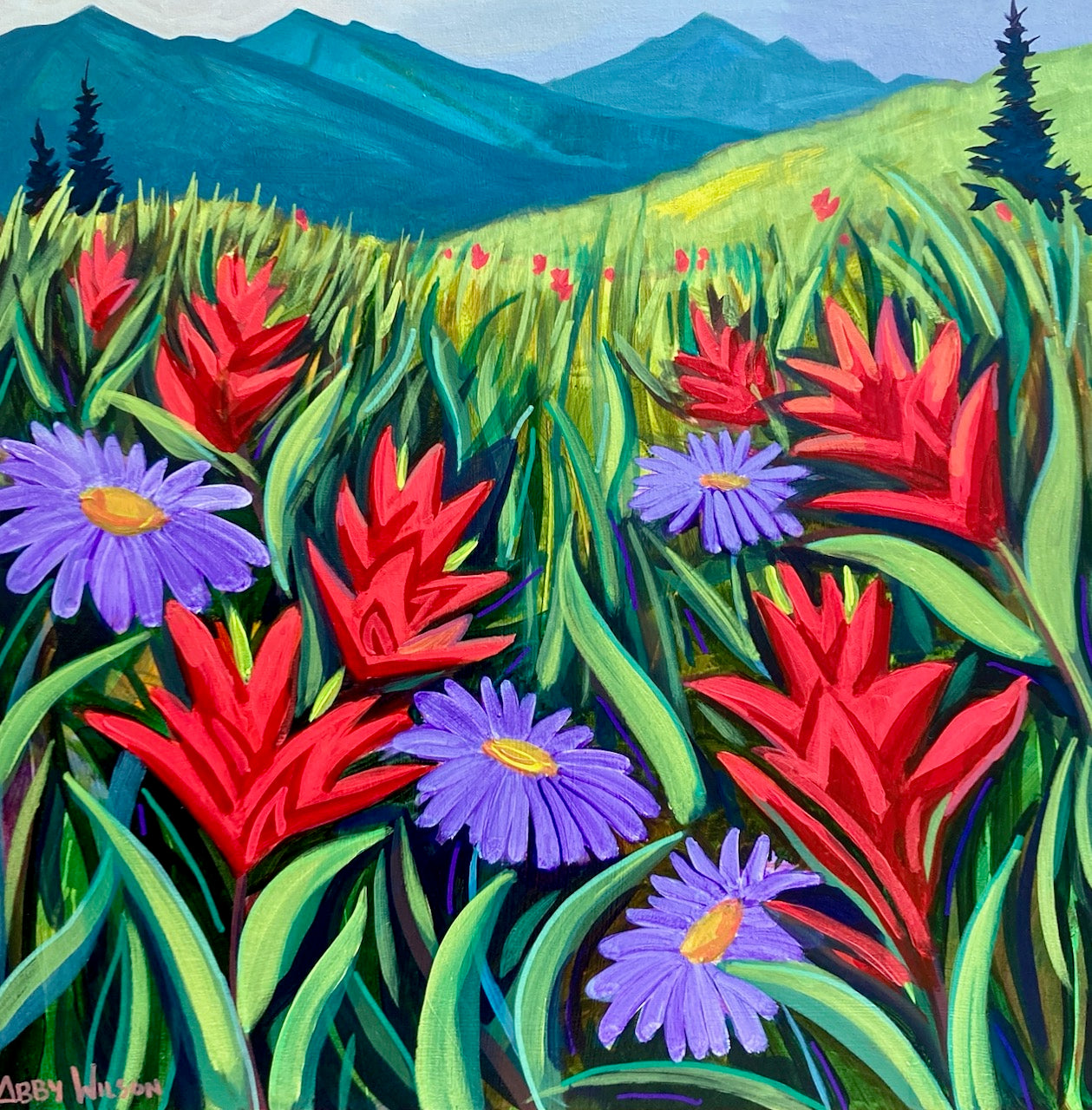 Flower Fields - Original Painting