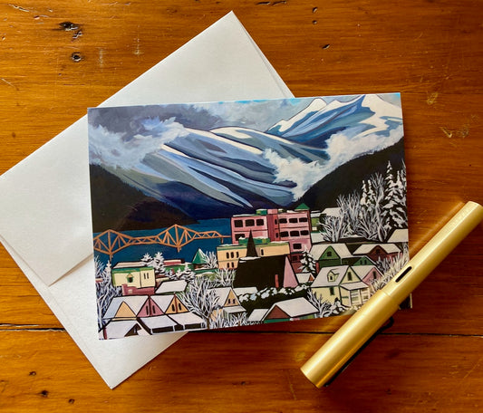 Ski Town - Greeting Card (Single)