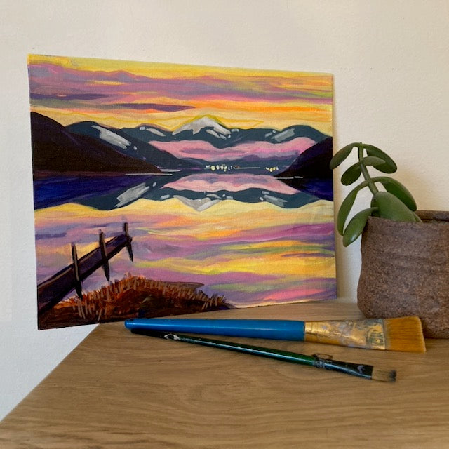 Study #6 - Kootenay Lake Sunset