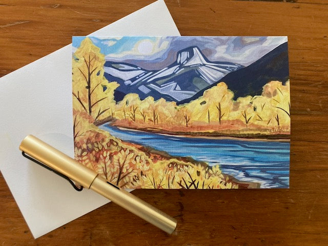 Frog Peak in Fall - Greeting Card (Single)