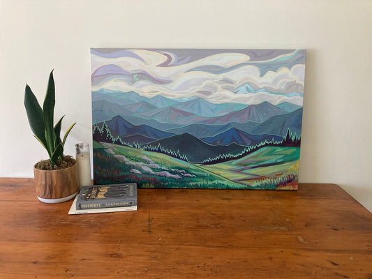 High and Distant Mountains - Canvas Print