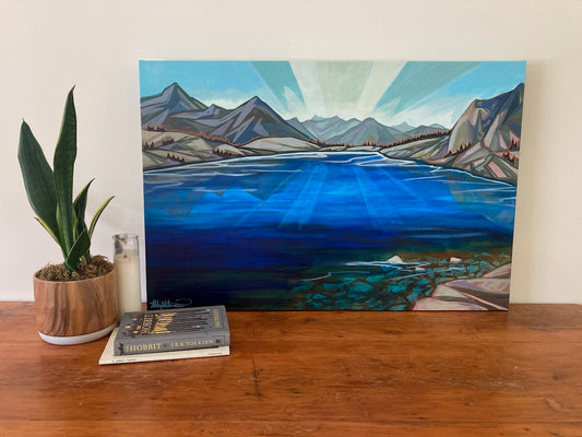 A Profound Blue - Canvas Print