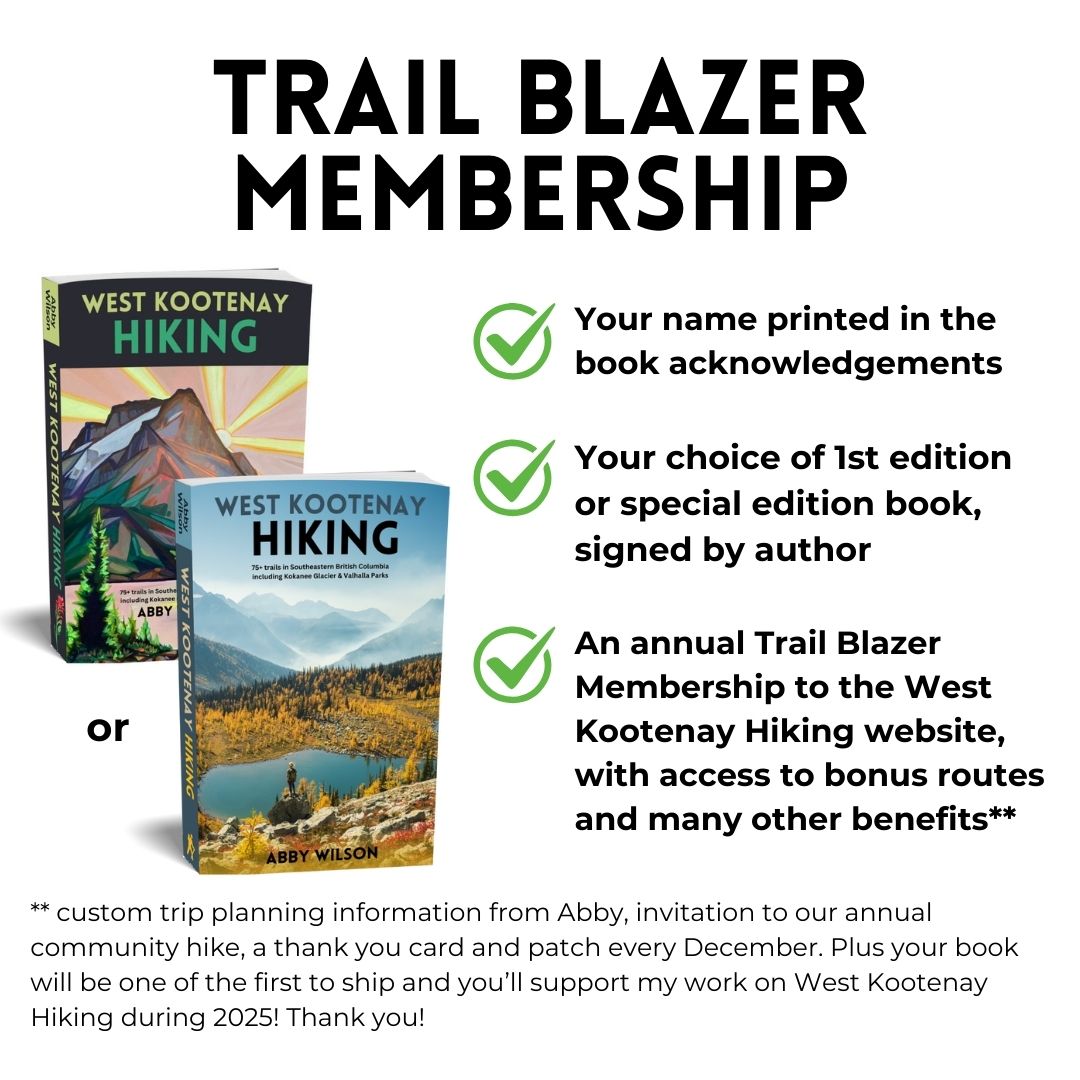 West Kootenay Hiking Guidebook PREORDER