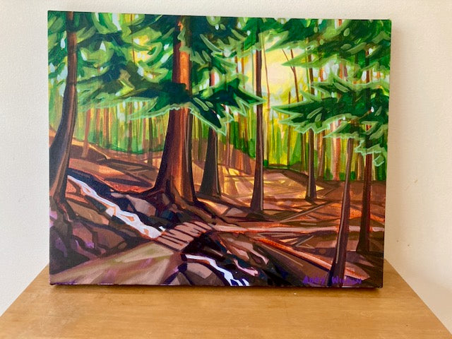 March Trail Running - Original Painting