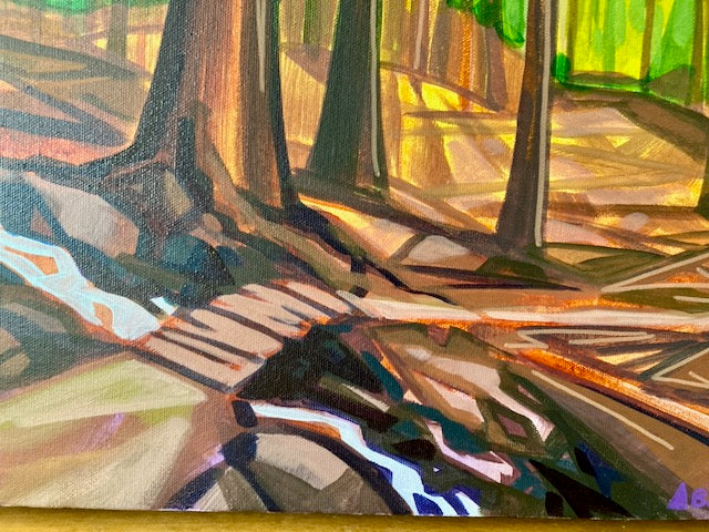 March Trail Running - Original Painting