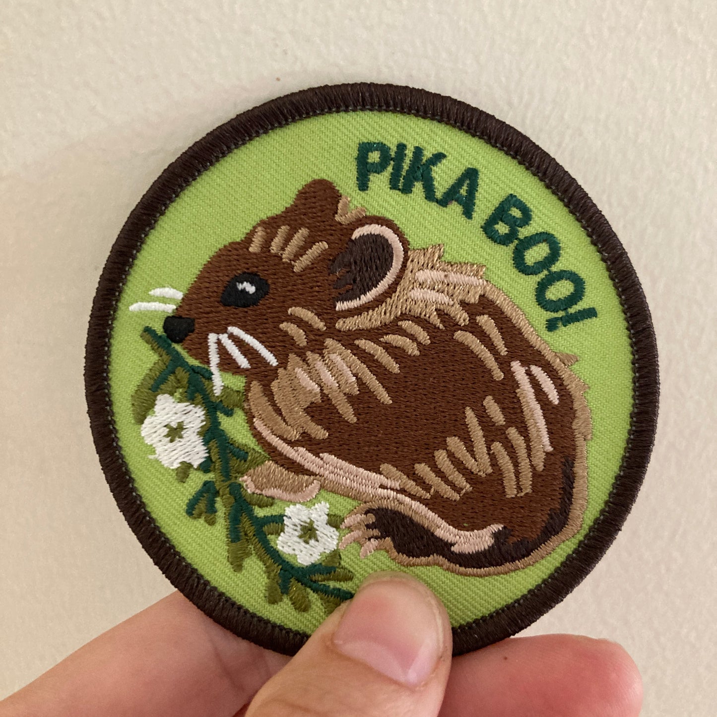 Pika Boo – Embroidered Patch