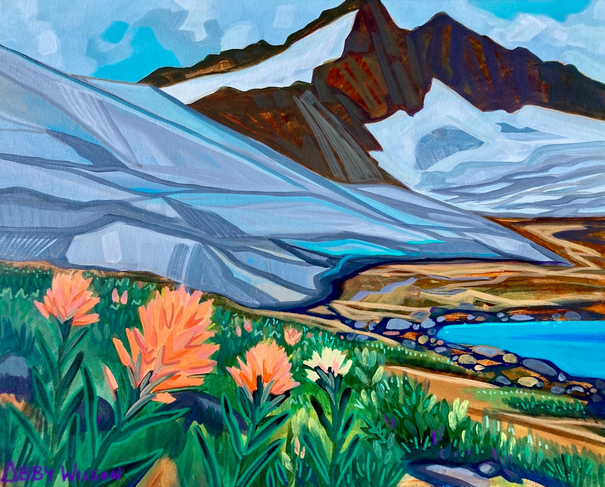 Glacier's Edge -  Original Painting (Framed)