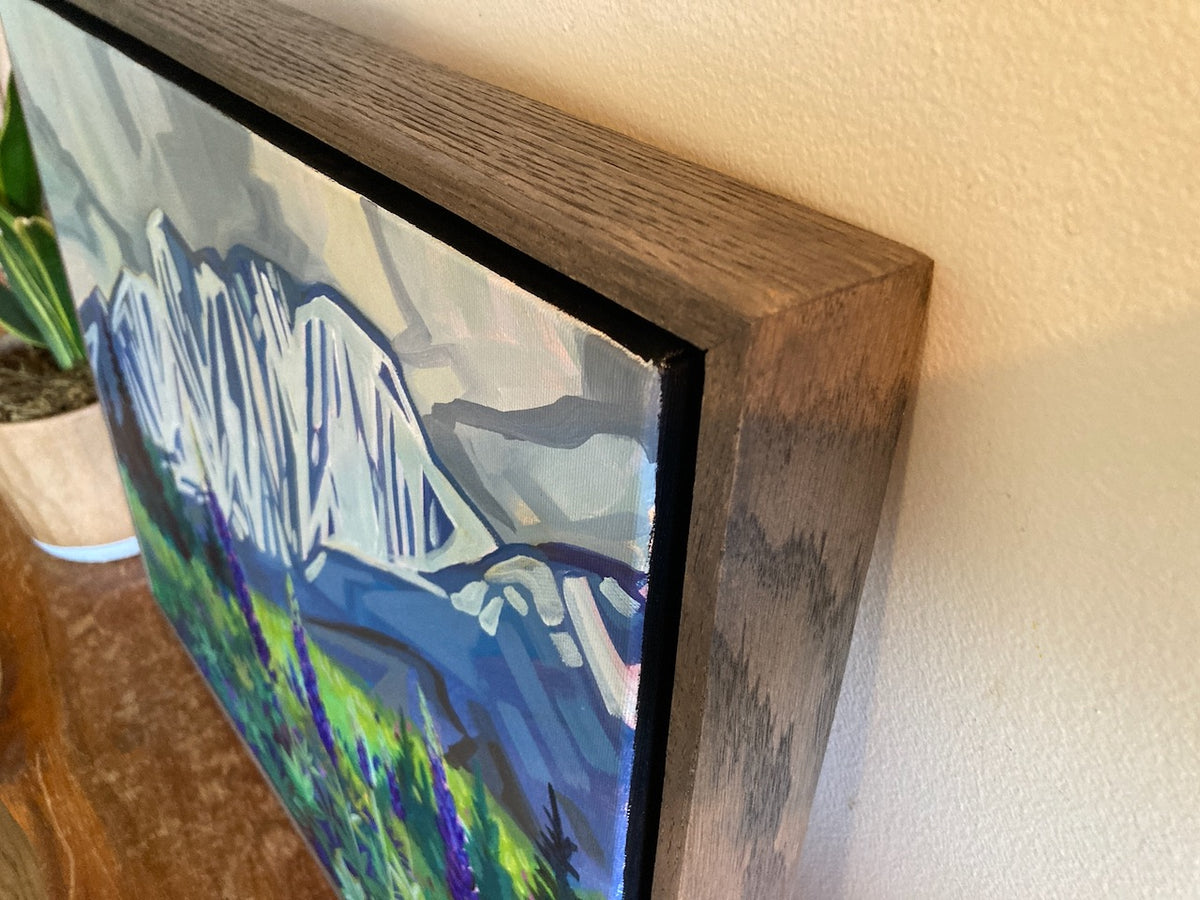 Lupine Spring Show - Original Painting (Framed)