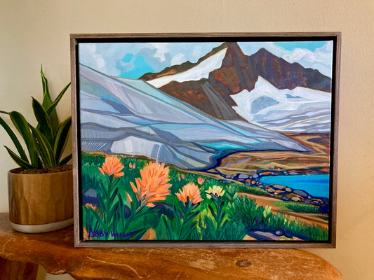 Glacier's Edge -  Original Painting (Framed)