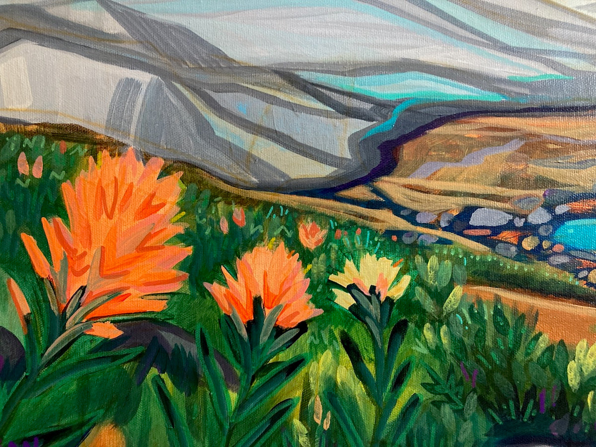 Glacier's Edge -  Original Painting (Framed)