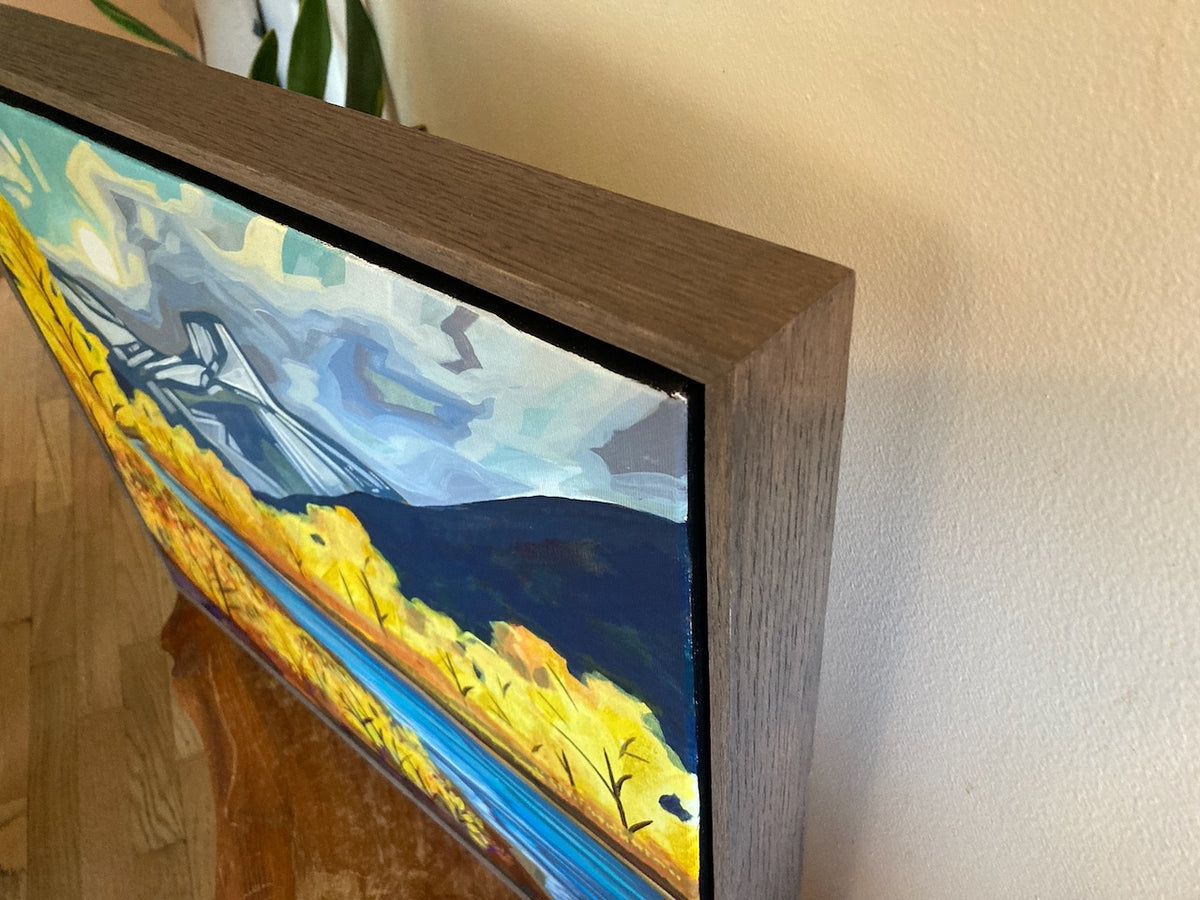 Frog Peak in Fall -  Original Painting (Framed)