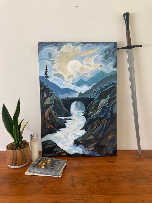 A Wandering Moon - Original Painting